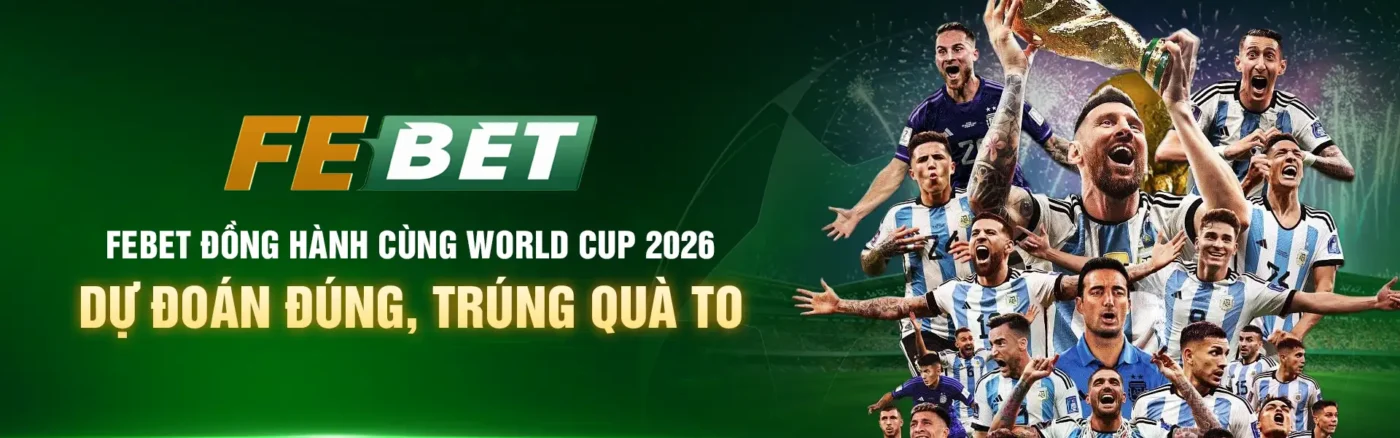 Banner chương trình dự đoán world cup nhà cái febet thể thao