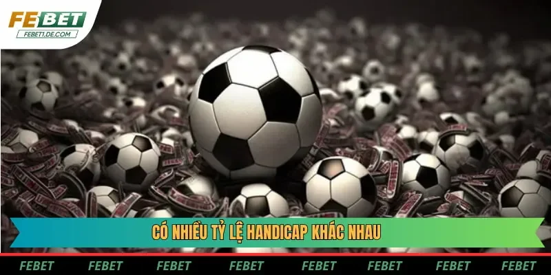 Có nhiều tỷ lệ handicap khác nhau